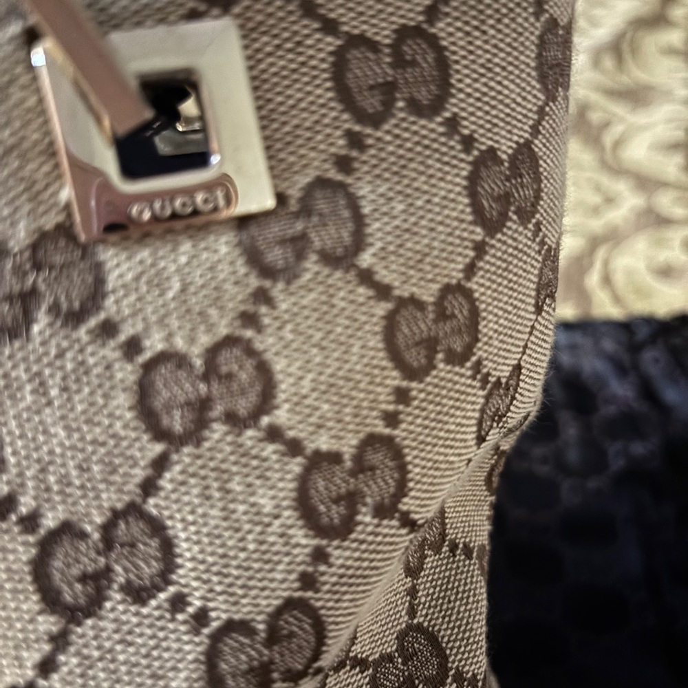 Gucci Beige and Brown GG Canvas Mini Tote with COA. - Picture 5 of 10